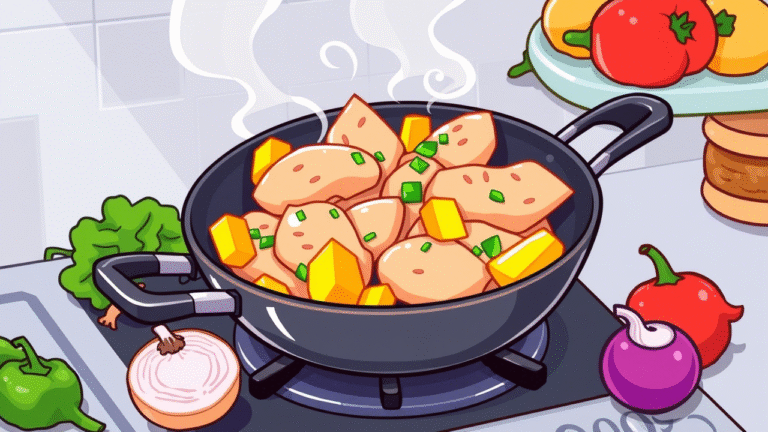 Chicken and Mango Skillet in Under 10 Minutes