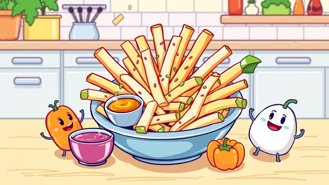 Crunchy Kohlrabi Fries for Snack Lovers