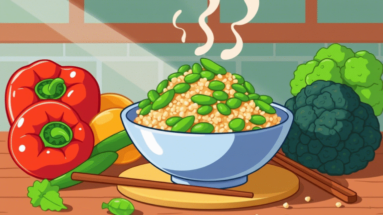 Edamame Quinoa Stir Fry for a Protein Punch