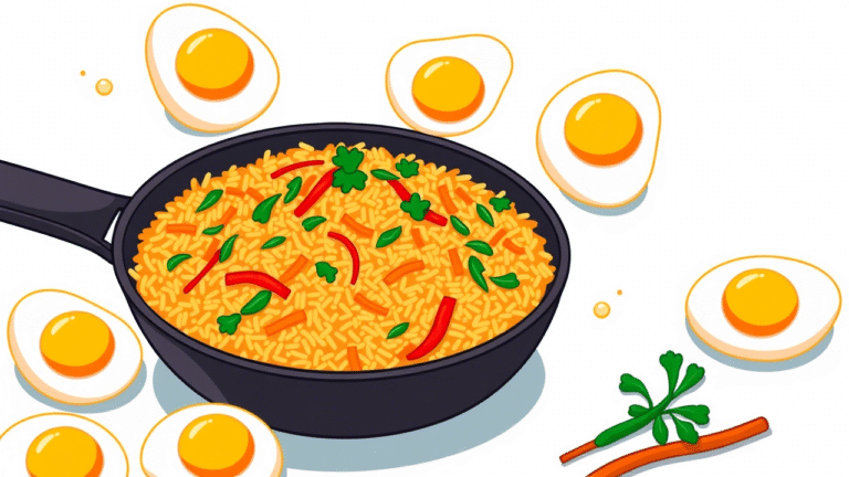 Egg Fried Rice with Rainbow Veggies in a Snap