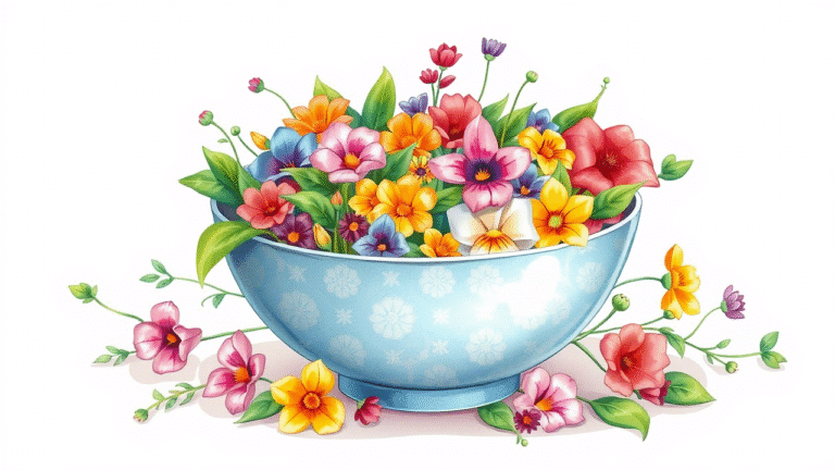 Edible Flower Salads That Look Like Art