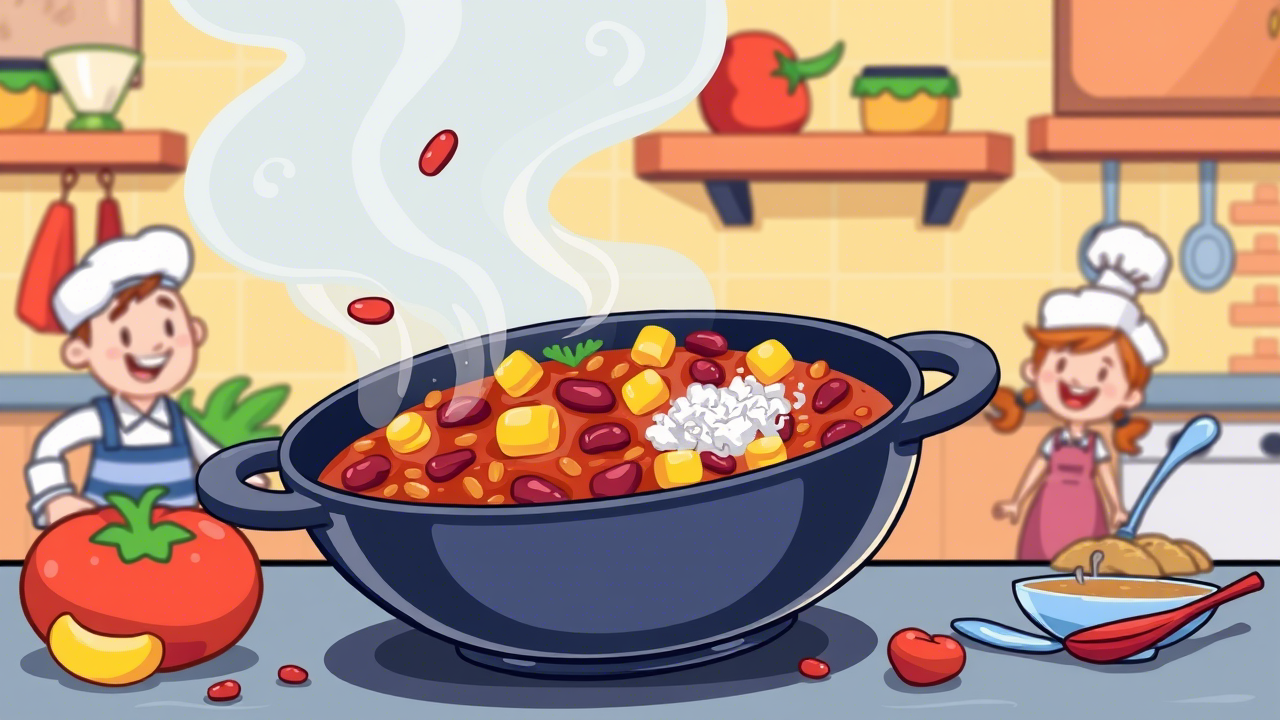 Skillet Chili with Beans and Corn Under 10 Minutes
