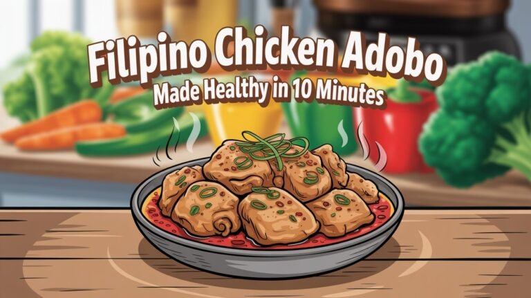Filipino Chicken Adobo Made Healthy in 10 Minutes